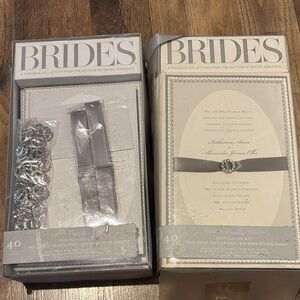 Brides Wedding Invitation Kit with Silver Accents